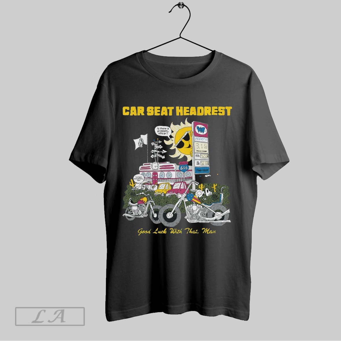 Original Car Seat Headrest Good Luck That Painting TShirt Unique