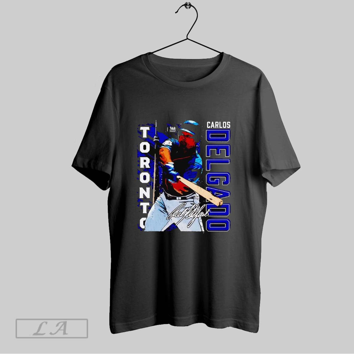Original Carlos Delgado Toronto Swing Signature Tank Top Authentic