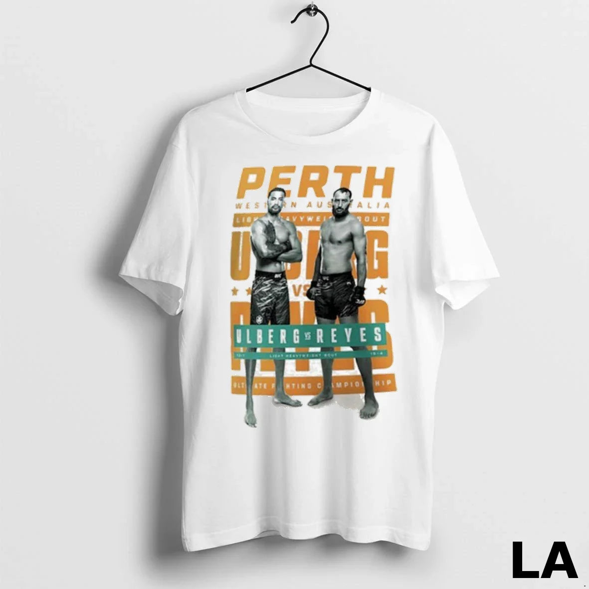 Original Carlos Ulberg Vs Dominick Reyes Ufc Merch Fight Night Perth