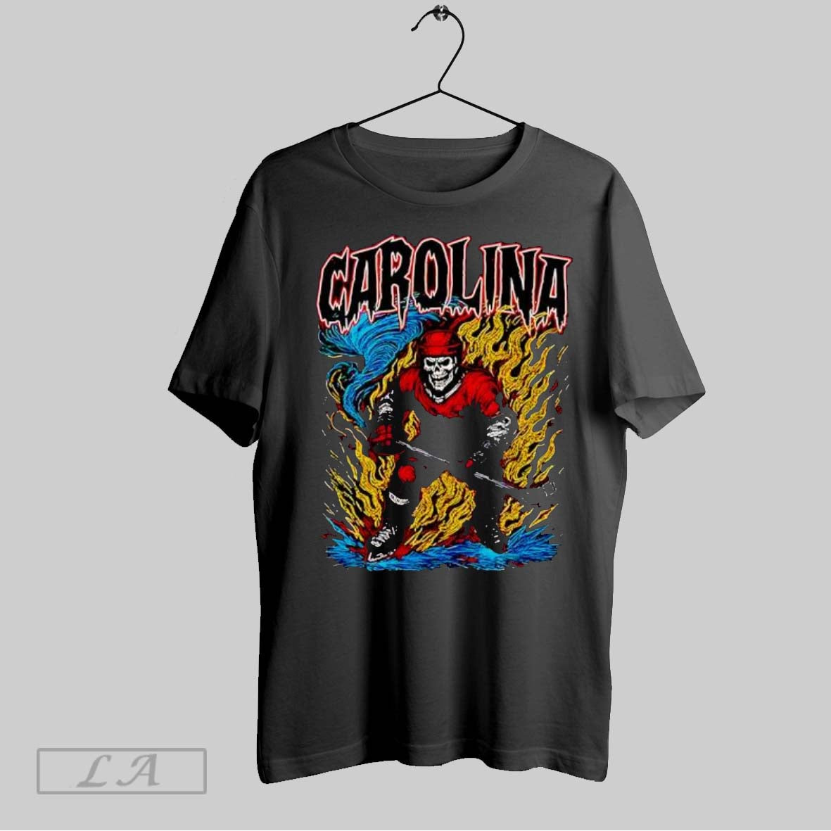 Original Carolina Hurricanes Skeleton Hockey Player Ice Sweatshirt