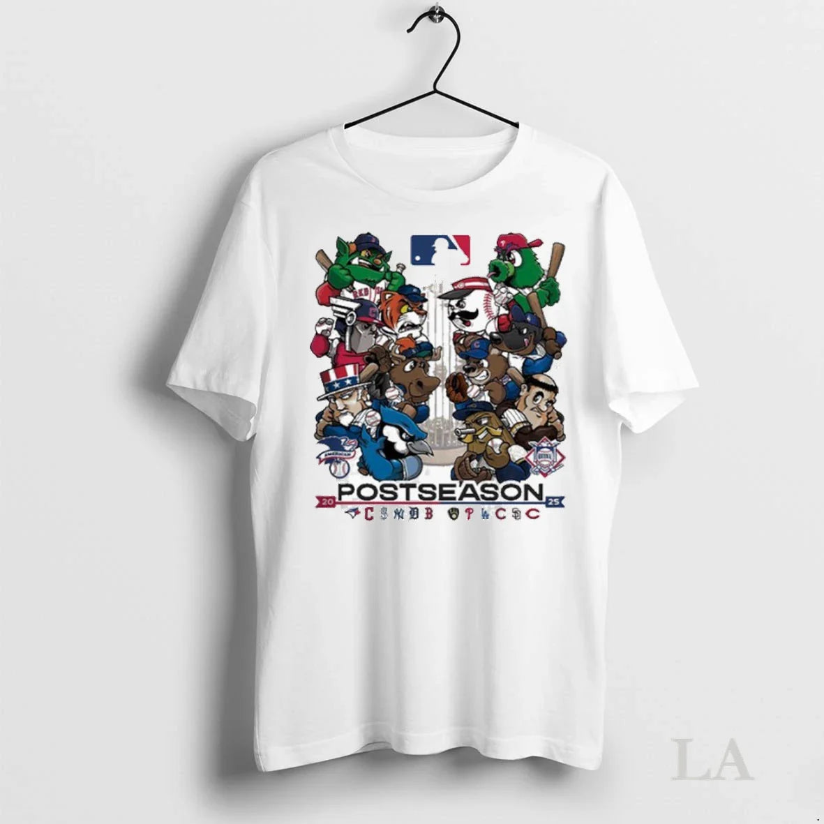 Original Cartoon Showdown Playoff Teams 2025 Mlb Postseason Mascot