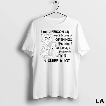Original Cat I Am Person Who Wants To Do Lot Things Trapped Tank Top
