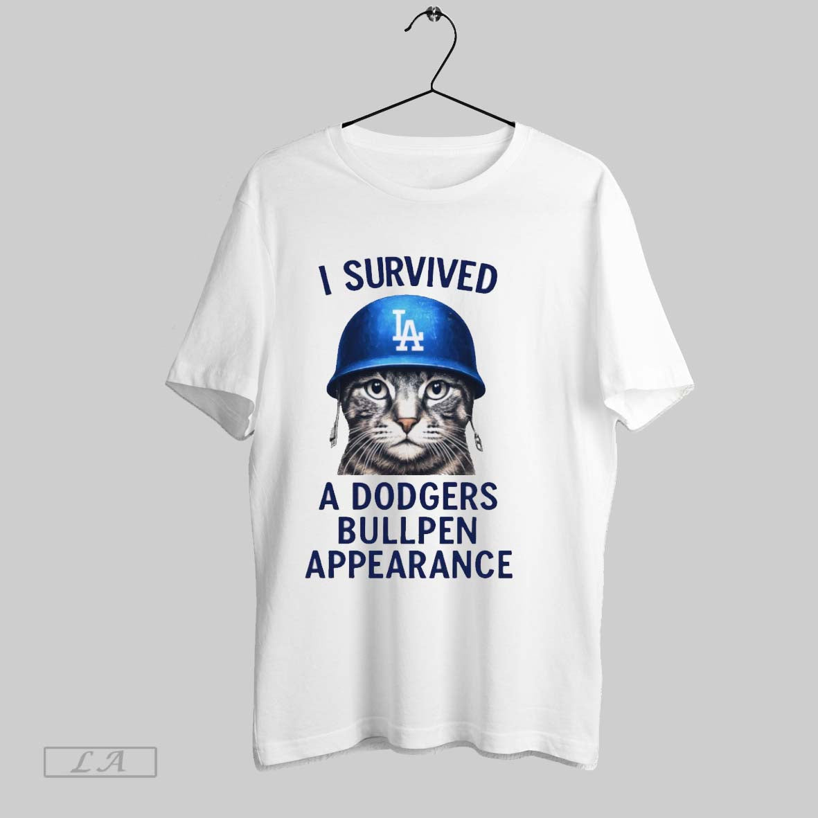 Original Cat Los Angeles Dodgers I Survived Dodgers Bullpen