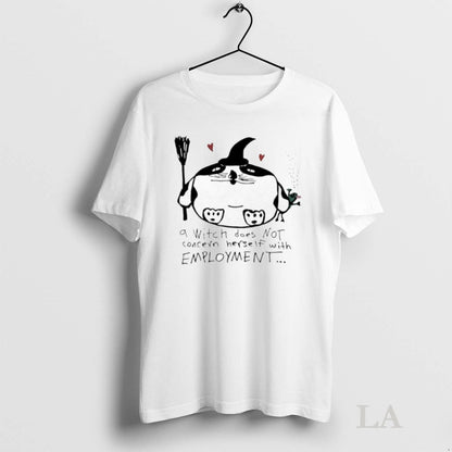 Original Cat Witch Does Not Concern Herse If Employment Long Sleeve