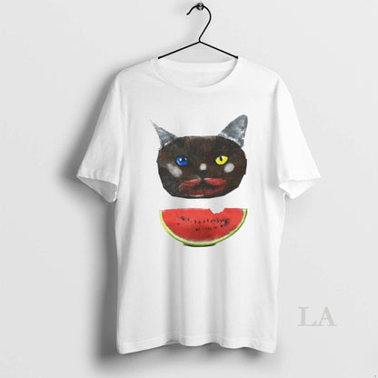 Original Cat Eat Watermelon Art Sweatshirt Premium Style