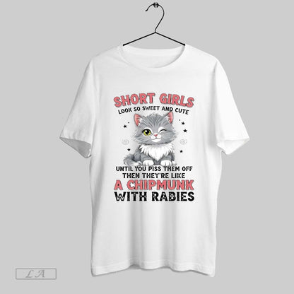 Original Cat Short So Sweet And Chipmunk Rabies Shirt Trendy Style