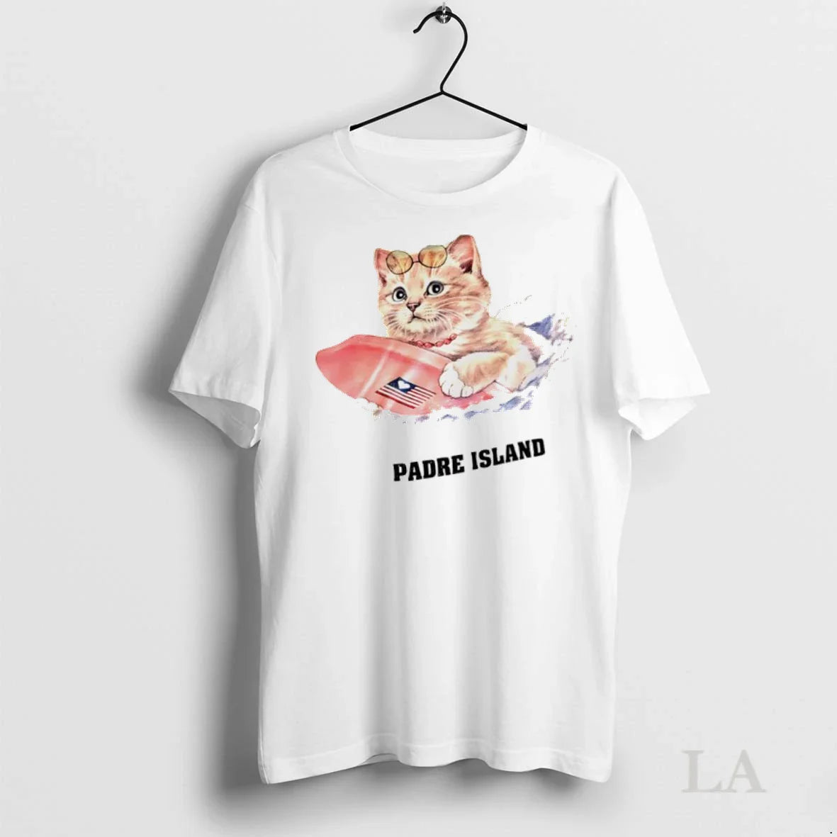 Original Cat Surfing Padre Island Shirt Exclusive Design