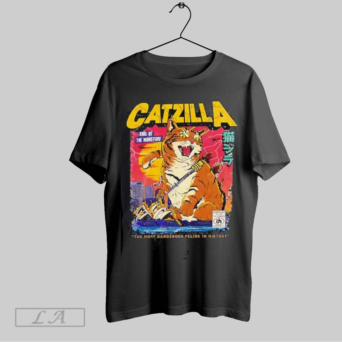 Original Catzilla King Monsters Most Dangerous Feline History Shirt