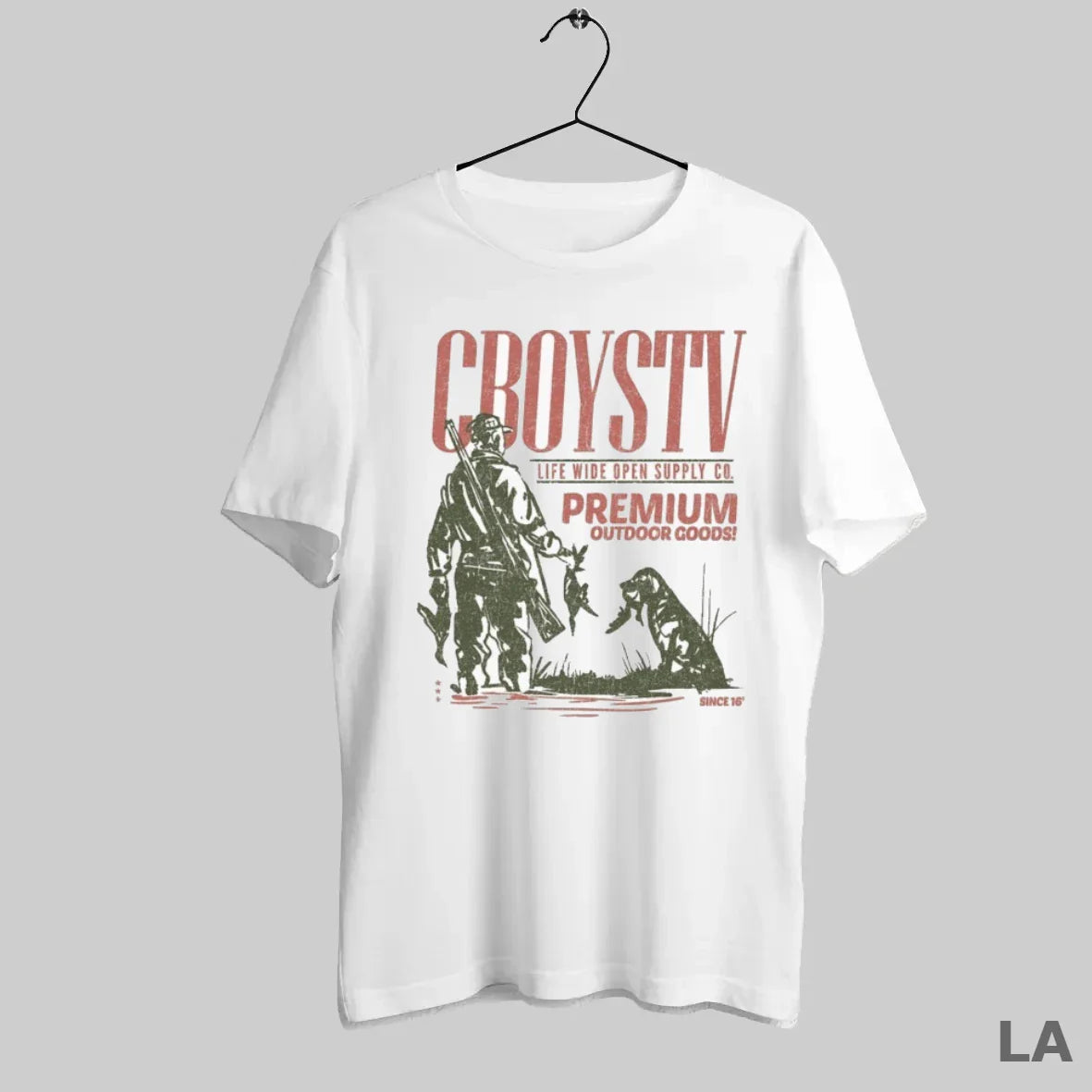 Original Cboystv Life Wide Open Premium Outdoors Goods Hunting TShirt