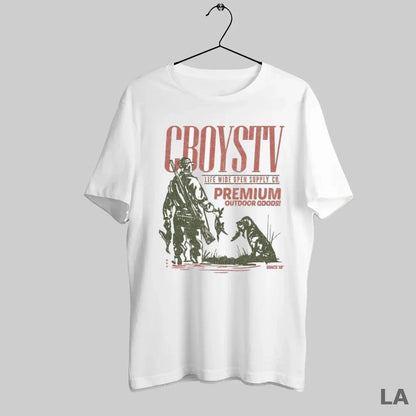 Original Cboystv Life Wide Open Premium Outdoors Goods Hunting TShirt