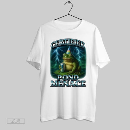 Original Certified Pond Menace Bullfrog Hoodie Stylish Design