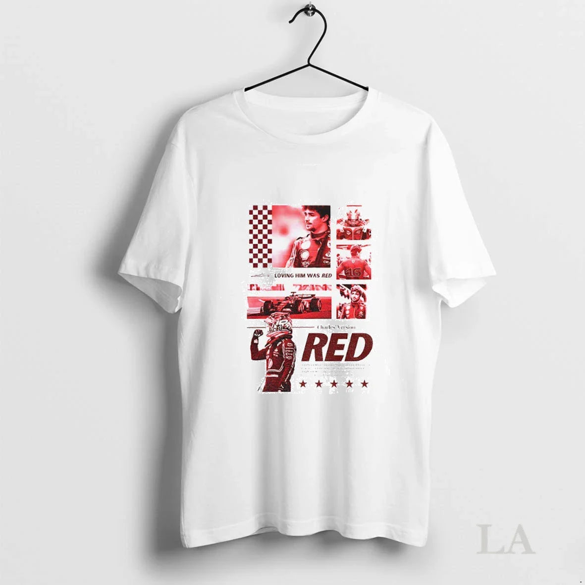 Original Charles Leclerc Red Ferrari Racing Motorsport Formula 1 Race