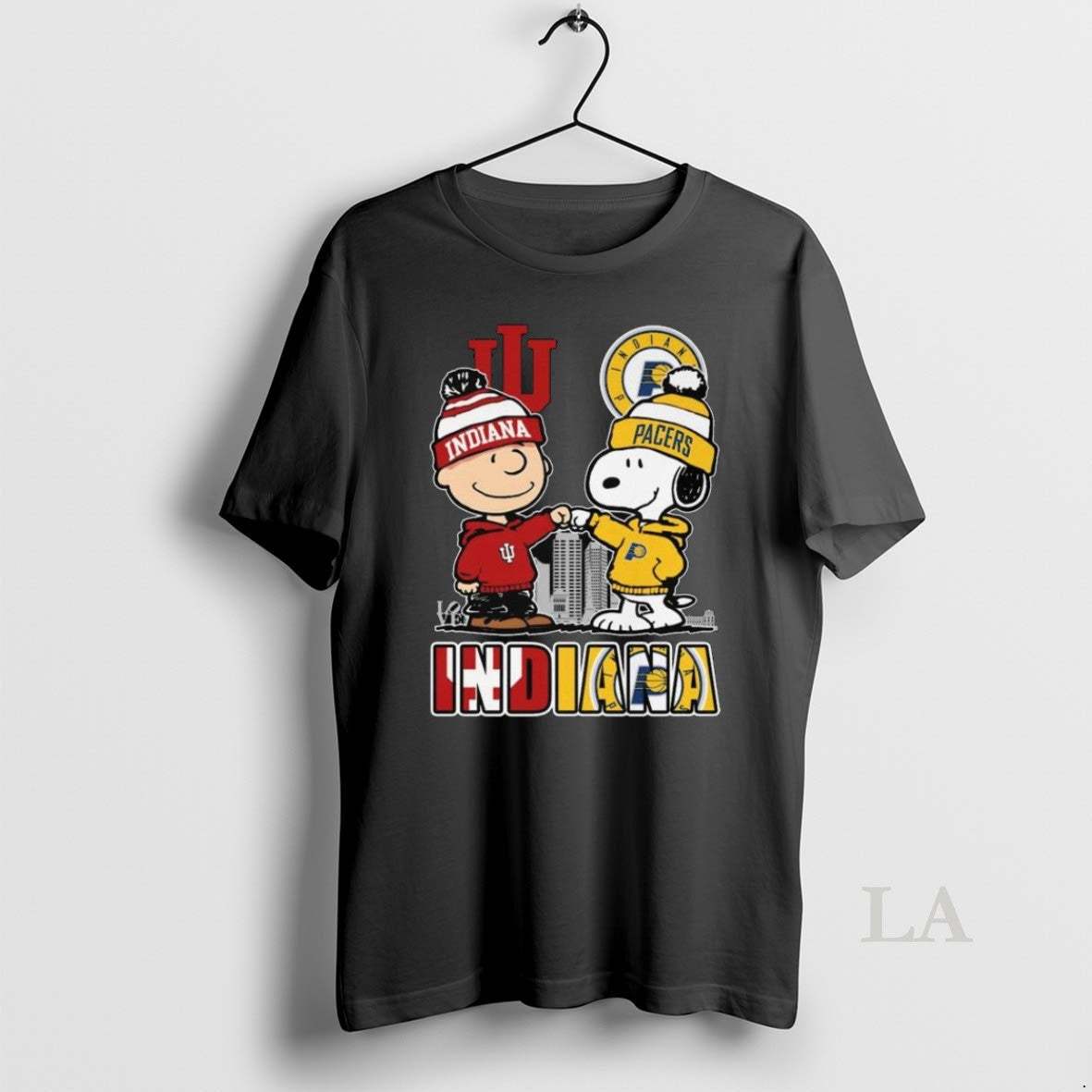 Original Charlie Brown And Snoopy Indiana Hoosiers X Indiana Pacers