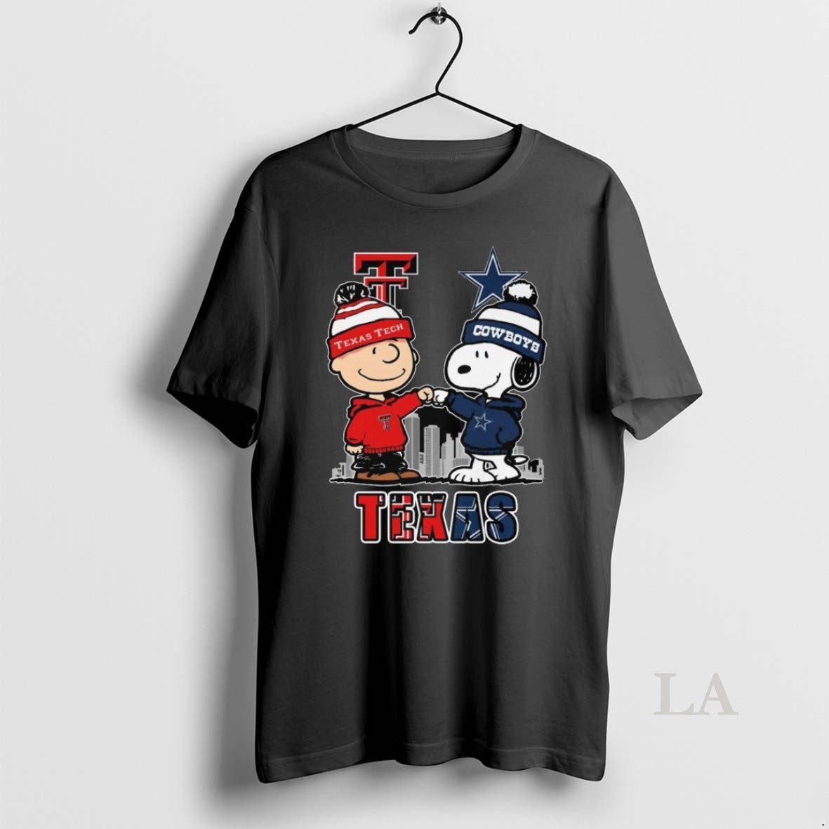 Original Charlie Brown And Snoopy Texas Tech Red Raiders X Dallas