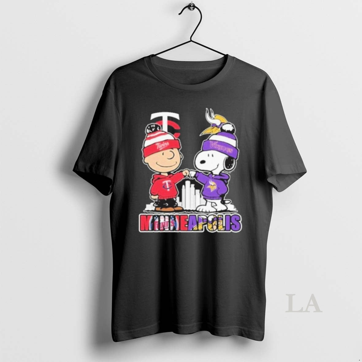 Original Charlie Brown Minneapolis Twins X Snoopy Minneapolis Vikings