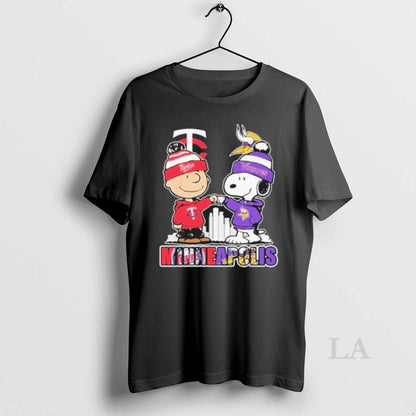 Original Charlie Brown Minneapolis Twins X Snoopy Minneapolis Vikings
