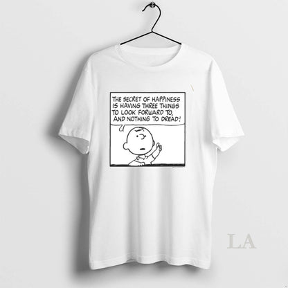 Original Charlie Brown Secret Happiness Is Having Three Things