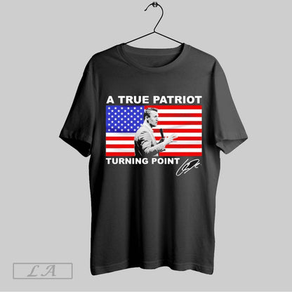 Original Charlie Kirk True Patriot Turning Poin Tank Top Modern Gift