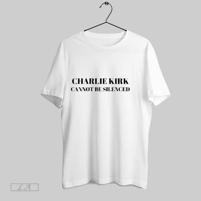 Original Charlie Kirk Cannot Be Silenced Shirt Elegant Art