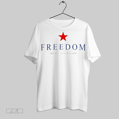 Original Charlie Kirk Freedom Ideas Over Censorship Shirt Trendy Art