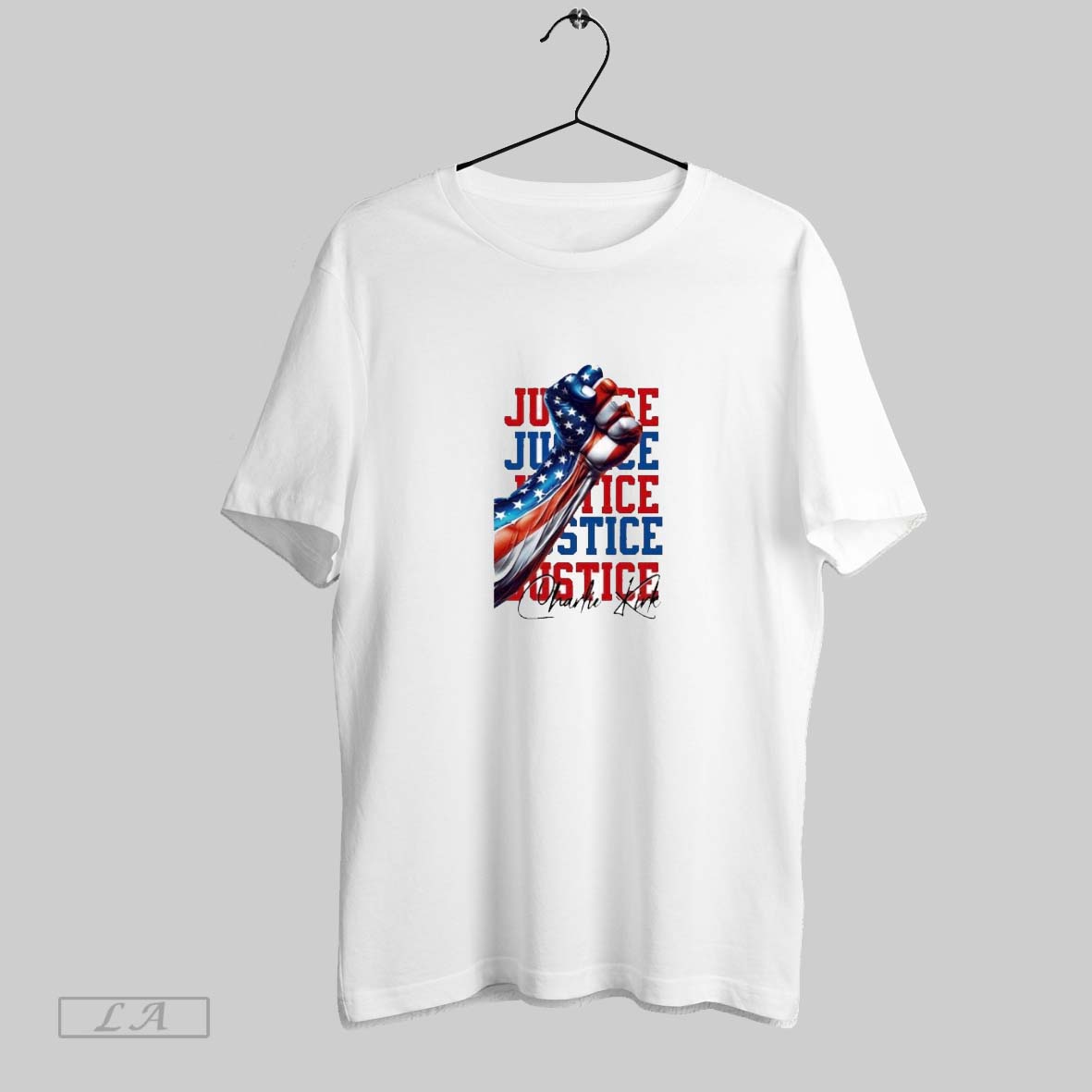 Original Charlie Kirk Justice American Flag Fist TShirt Modern Style