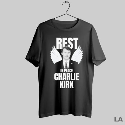 Original Charlie Kirk Rest Peace Wings TShirt Classic Apparel