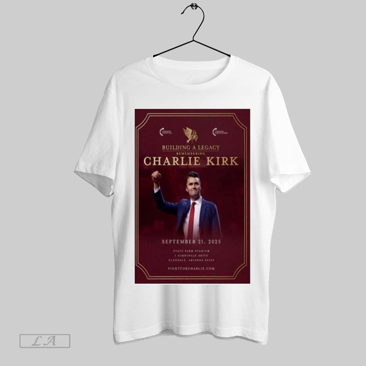 Original Charlie Kirk Sept 21 2025 Glendale Arizona Shirt Trendy