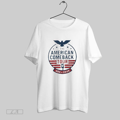 Original Charlie Kirk American Comeback Tour Usa 2025 Long Sleeve
