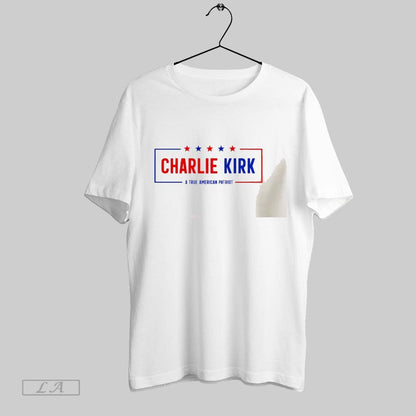 Original Charlie Kirk True American Patriot Tee Stylish Apparel