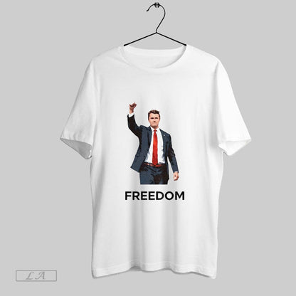 Original Charlie Kirk Fighting Freedom Rip Usa Political Hoodie