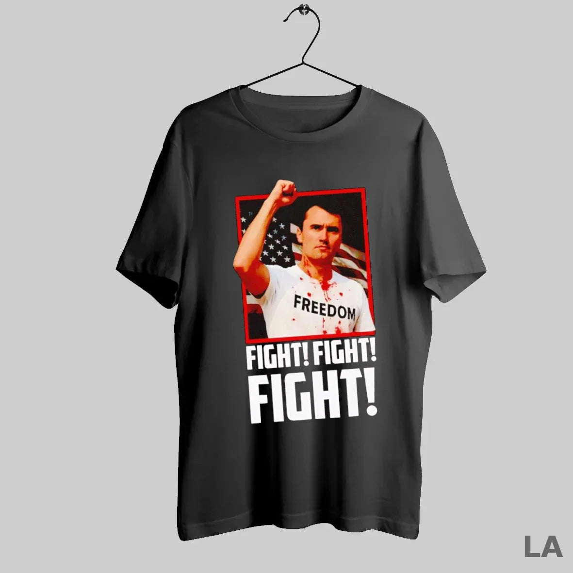 Original Charlie Kirk Shot Dead Fight Fight Freedom Tank Top Classic