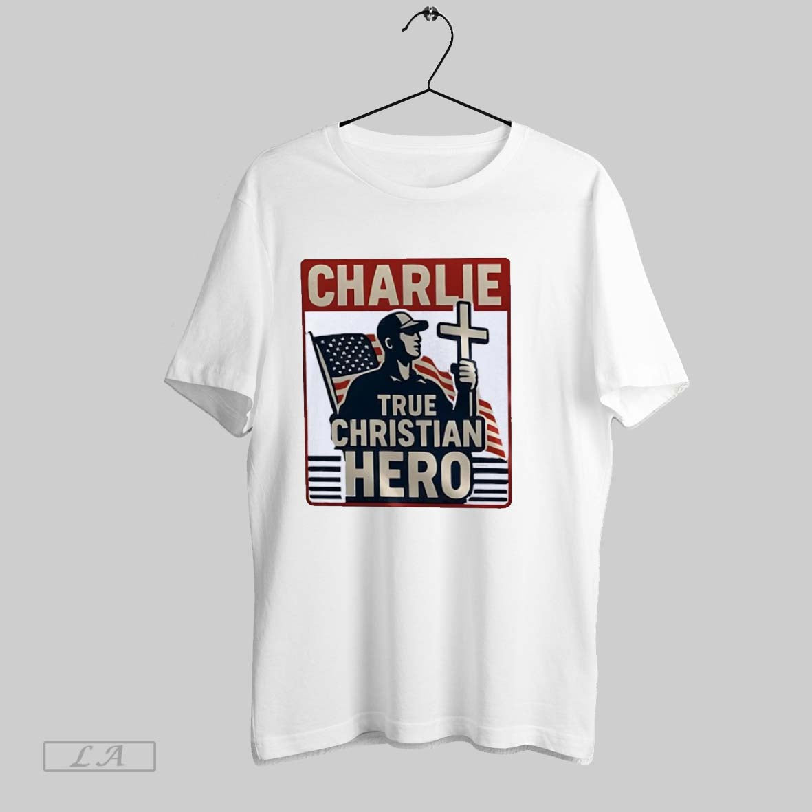 Original Charlie Kirk True Christian Hero Tee Retro Collection