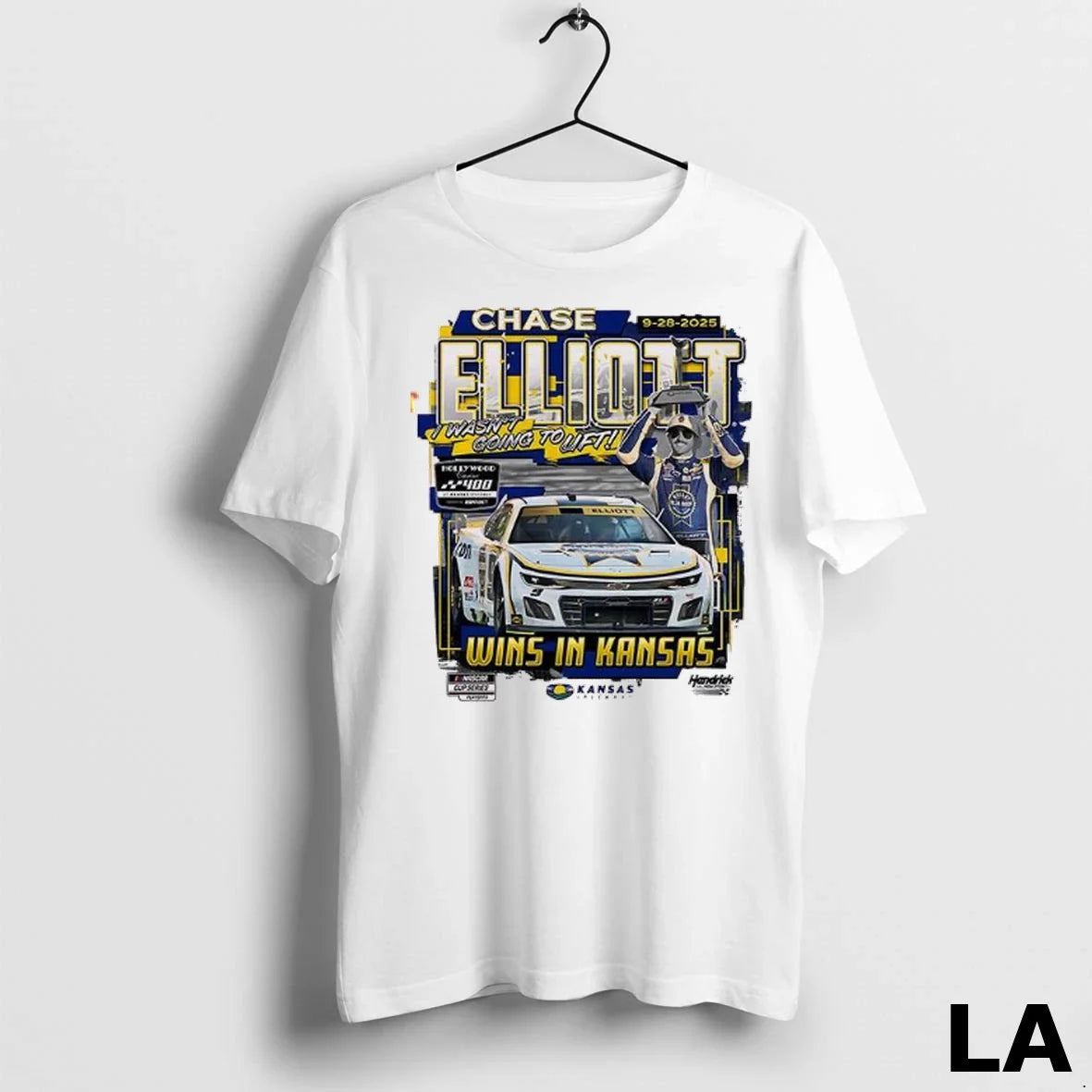 Original Chase Elliott 9 2025 Kansas 2 Race Win Tee Retro Gift
