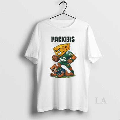 Original Cheeseheads Green Bay Packers Stomp Chicago Bears Mascot