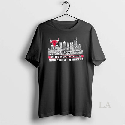 Original Chicago Bulls Basketball All Names City Thank You Memories
