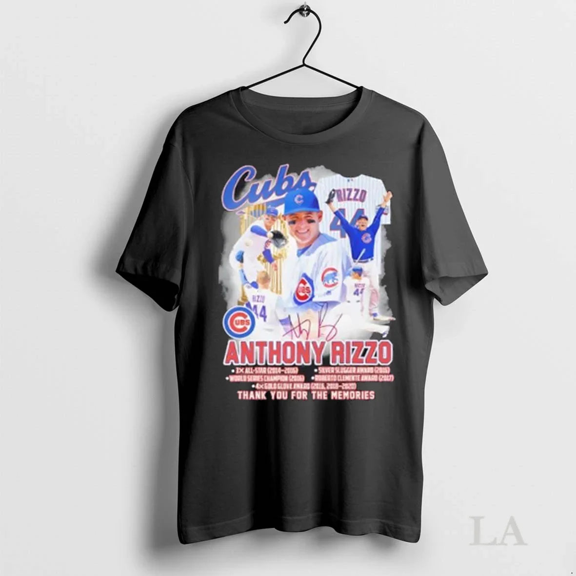 Original Chicago Cubs 44 Anthony Rizzo Thank You Memories Signature