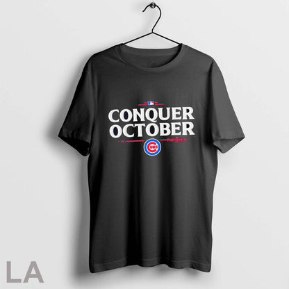 Original Chicago Cubs Conquer October 2025 Mlb Postseason Sweatshirt