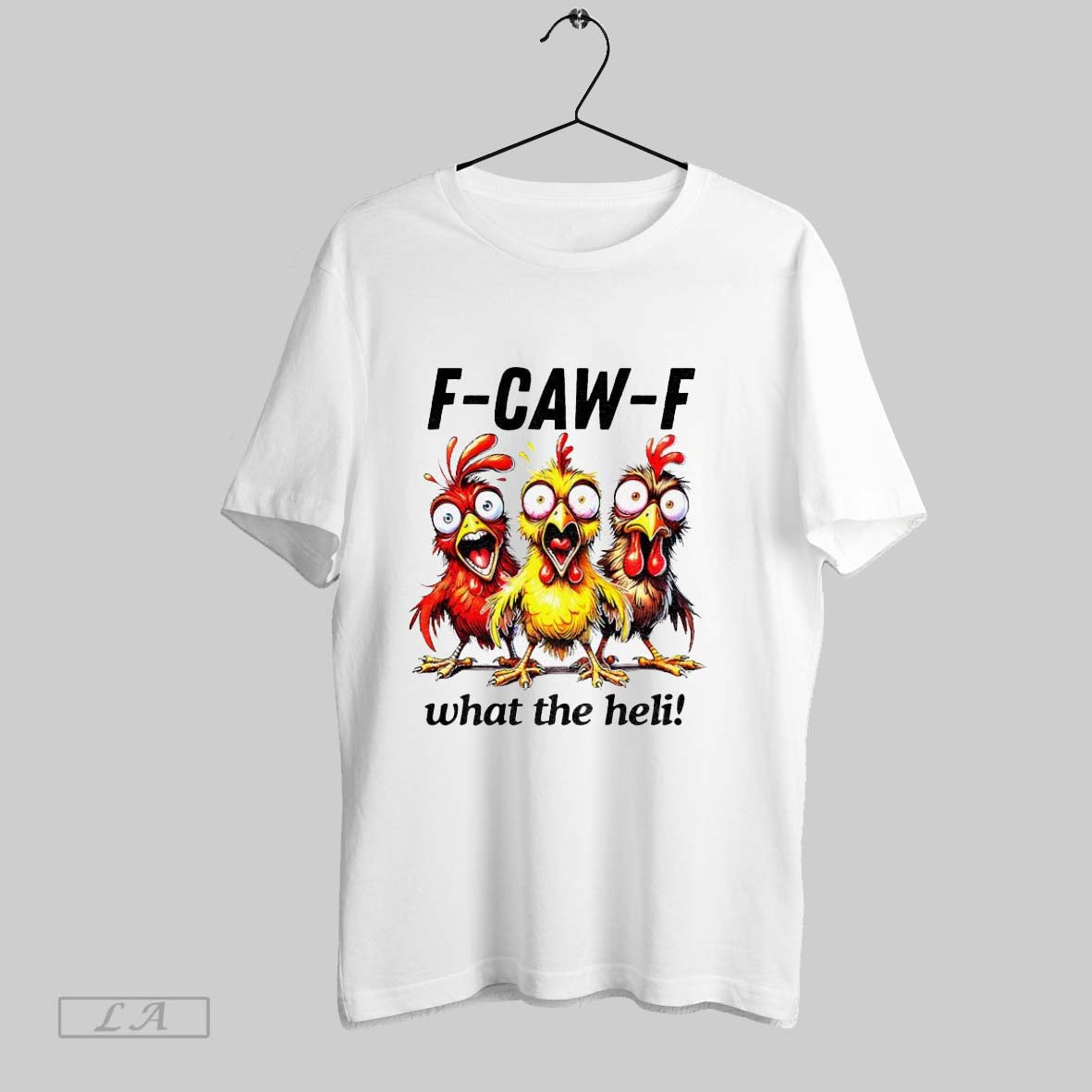 Original Chicken F Caw F What Heli Silly Farm Animal Hoodie Retro Gift