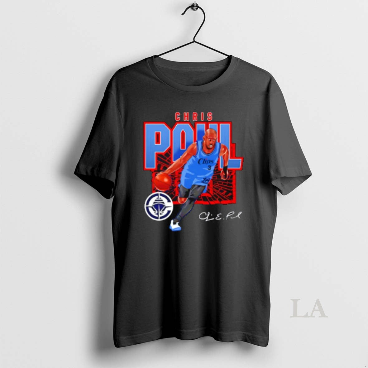 Original Chris Paul Los Angeles Clippers Shattered Signature Shirt