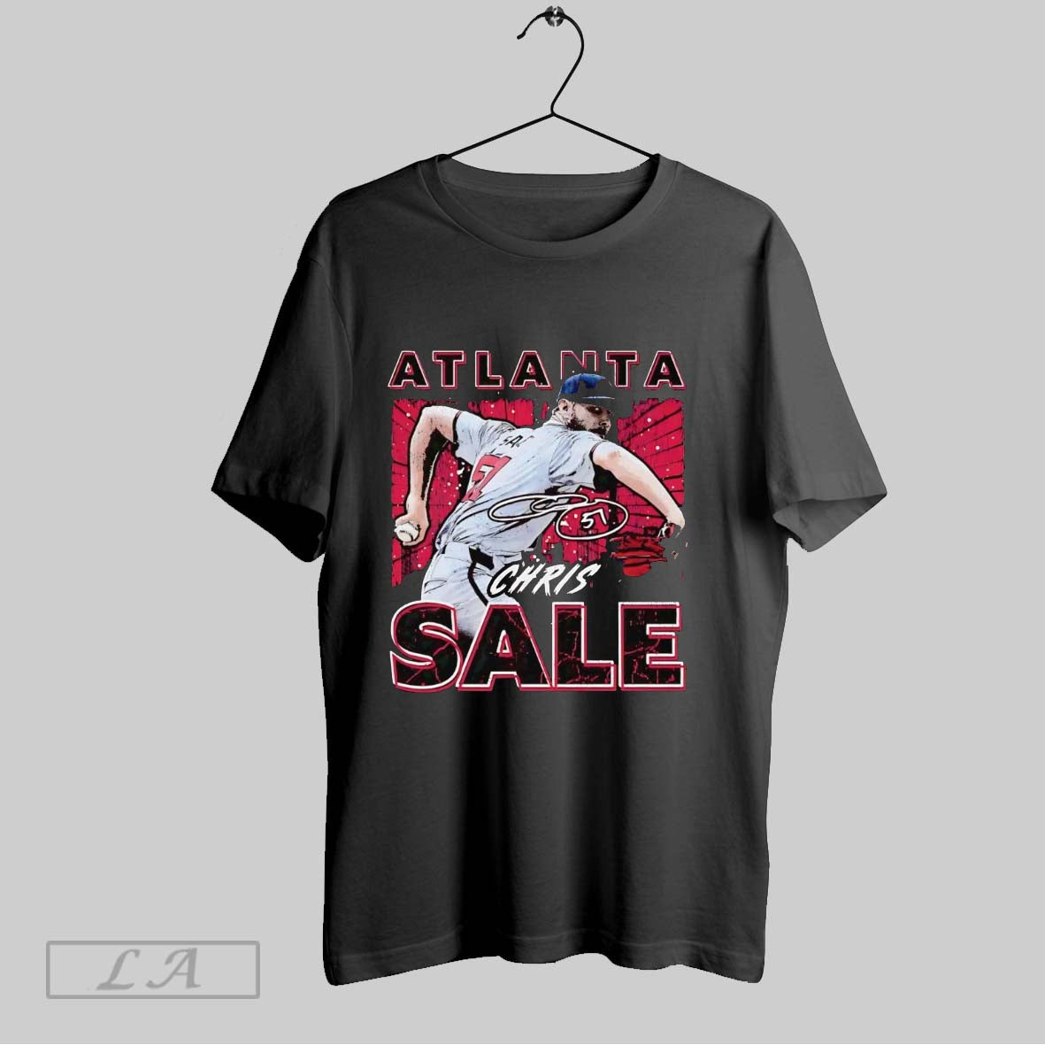 Original Chris Sale Pitching Atlanta Braves Shirt Retro Fashion