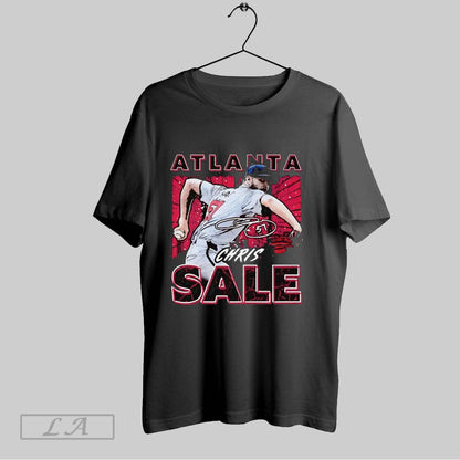 Original Chris Sale Pitching Atlanta Braves Shirt Retro Fashion