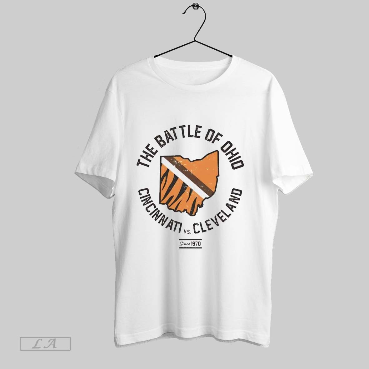 Original Cincinnati Vs Cleveland Battle Ohio Ladies Shirt Trendy Look