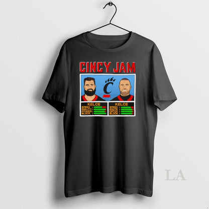 Original Cincy Jam Jason And Travis Kelce TShirt Stylish Outfit