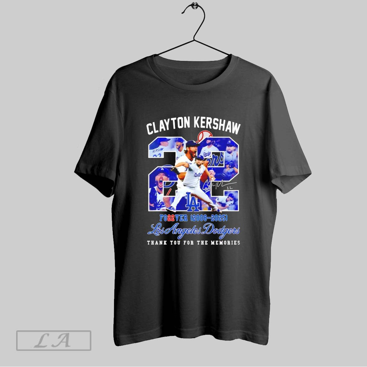 Original Clayton Kershaw 22 Forever 2008 2025 Thank You Memories