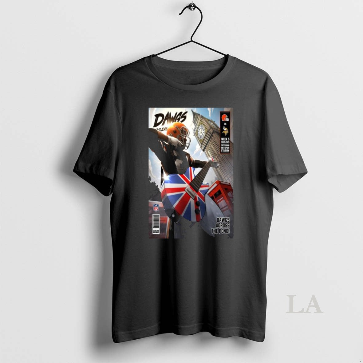 Original Cleveland Browns Vs Minnesota Vikings Dawgs Across Pond