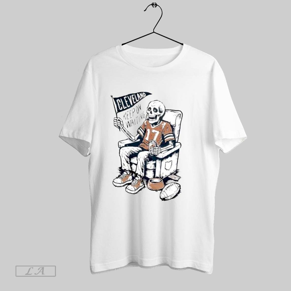 Original Cleveland Browns Keep Waiting Skeleton Tank Top Unique Gift