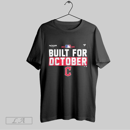 Original Cleveland Guardians 2025 Mlb Postseason Built October Tee