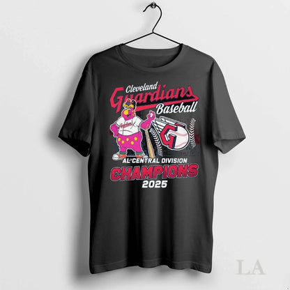 Original Cleveland Guardians Macsot Baseball 2025 Al Central Division