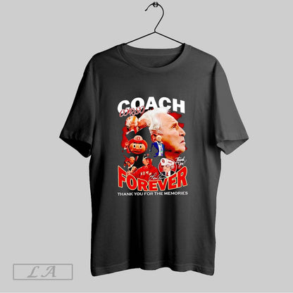 Original Coach Lee Corso Forever Thank You Memories Shirt Designer