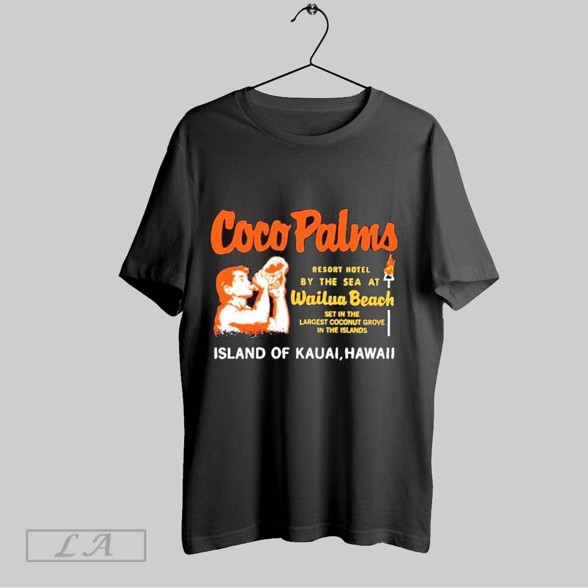 Original Coco Palms Resort Hotel Sea Wailua Beach TShirt Authentic